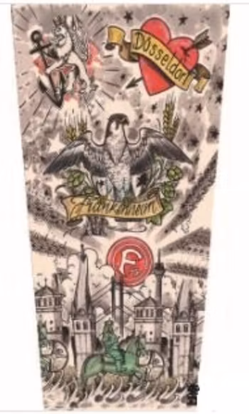 Armstrumpa med Tatuering  Mönster