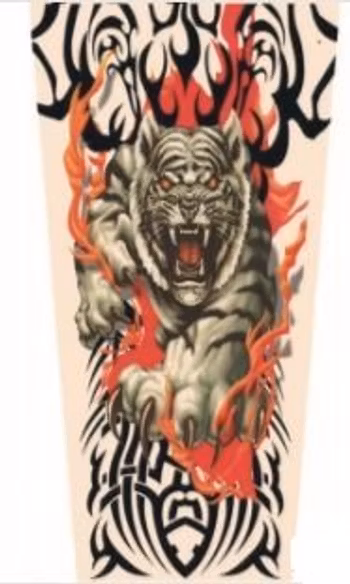 Armstrumpa med Tatuering  Mönster