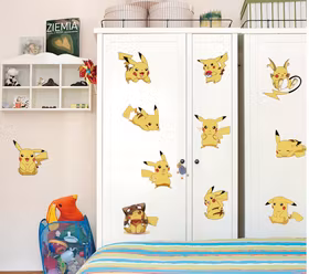 Pikachu Barnrummet Väggklistermärken