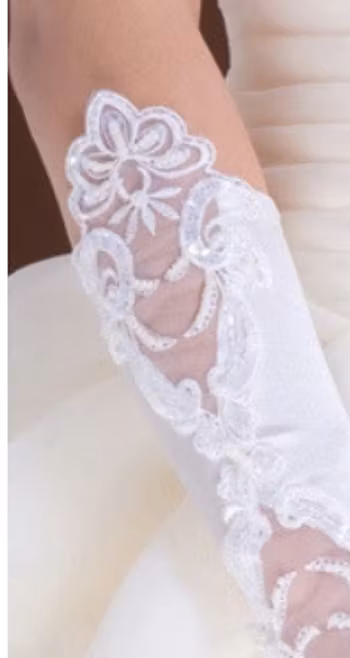 Broderi Bröllops  Armärm, BrudArmärm med Pärla