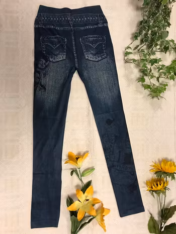 Super Stretch Legging i Jean Stil