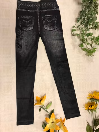 Super Stretch Legging i Jean Stil