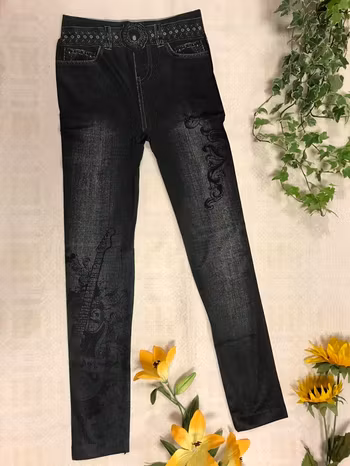 Super Stretch Legging i Jean Stil