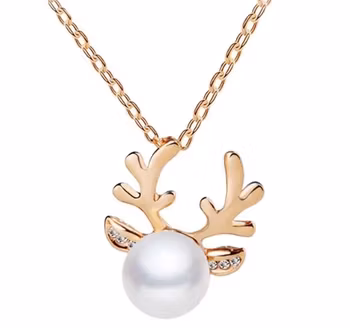 Pärla / Strass Antler Halsband
