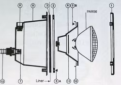 Par 56 Vit LED lampa - Astralpool