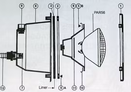 Par 56 Vit LED lampa - Astralpool
