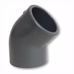 PVC limvinkel 45gr 50 mm