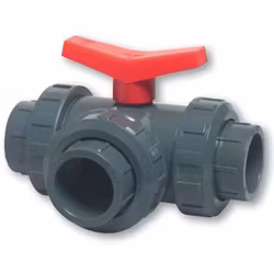 Trevägs kulventil lim 50mm