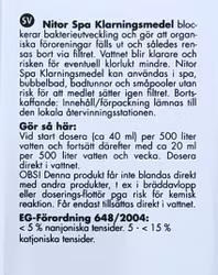 Spa klarningsmedel