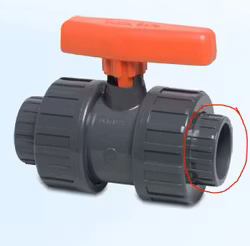 PVC fläns hona 75mm ventil