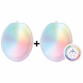 LumiPlus Flexi Plug&Play - Belysningskit med 2st dimbara RGB-lampor + fjärrkontroll från Astralpool