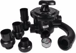 Flotide (f.d. Mega) Multiport ventil 1 1/2" för sidomonterade Flotide sandfilter