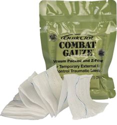 Quikclot Combat Gauze, Hemostatiskt förband