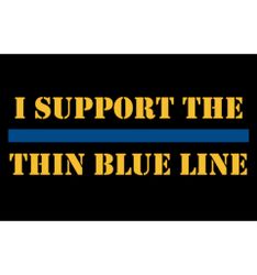Tygmärke I support the Thin Blue Line