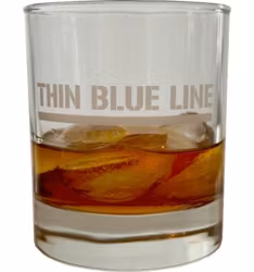 Whiskeyglas "Thin Blue Line"