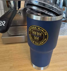 Kaffemugg termos Skydda Hjälpa Ställa Tillrätta