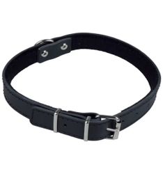 Halsband läder, svart, Gappay