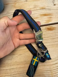 Kops hundhalsband Silver