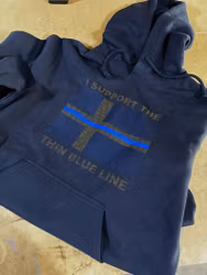 Hoodie "I Support The Thin Blue Line"