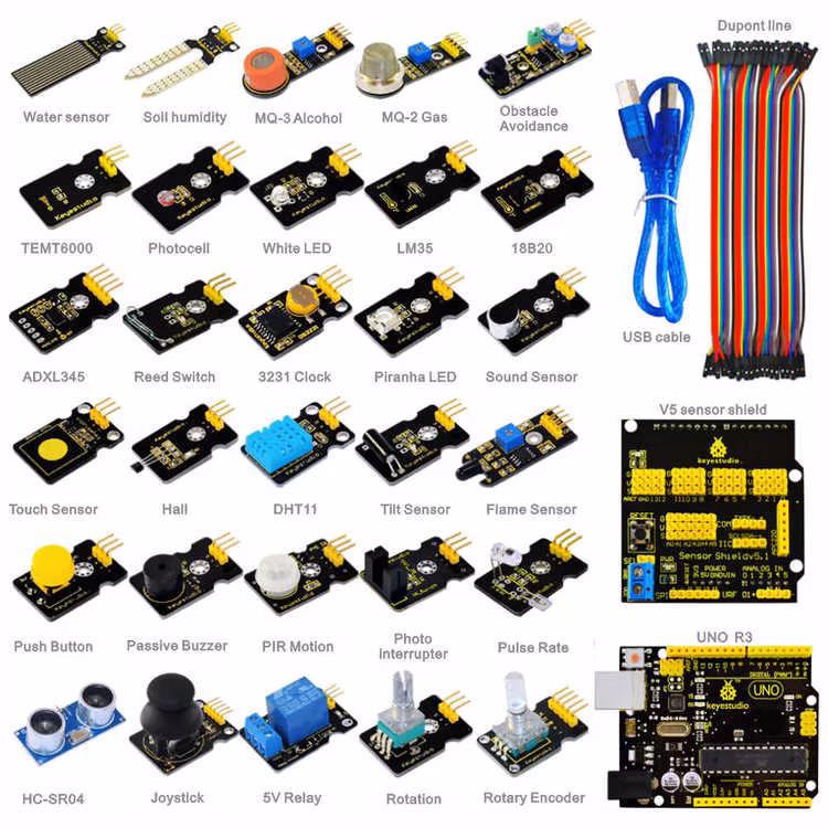 Keyestudio sensor kit, kompatibel med Arduino