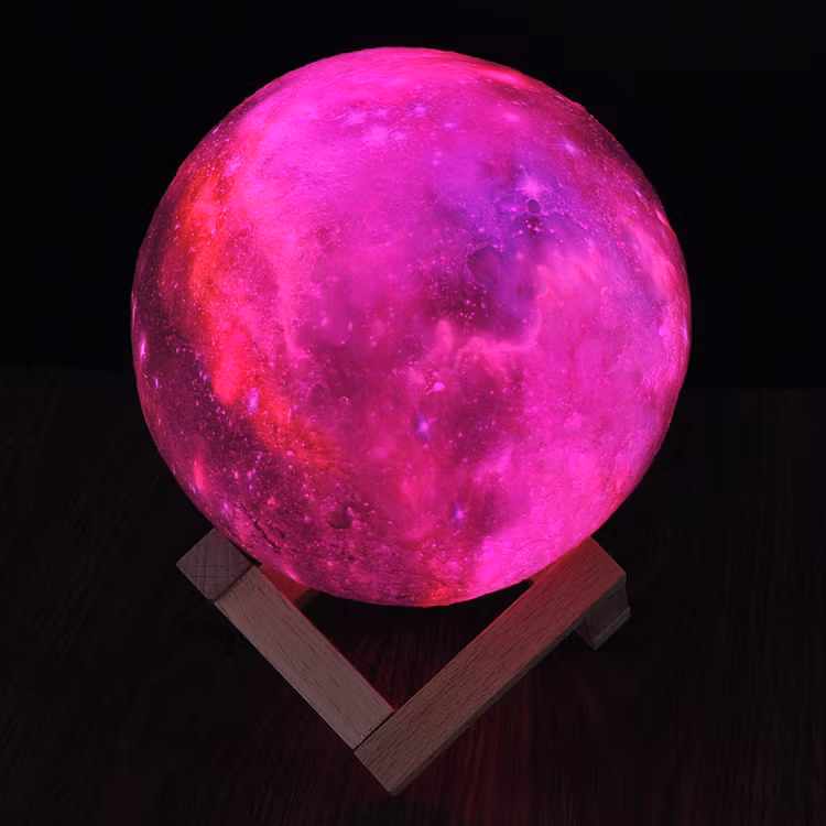 Månlampa 3D 18cm