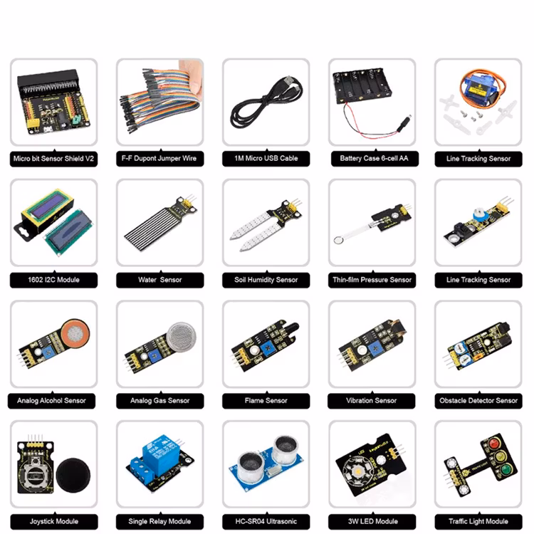 Micro:bit 37 in 1 sensors start packet without micro:bit