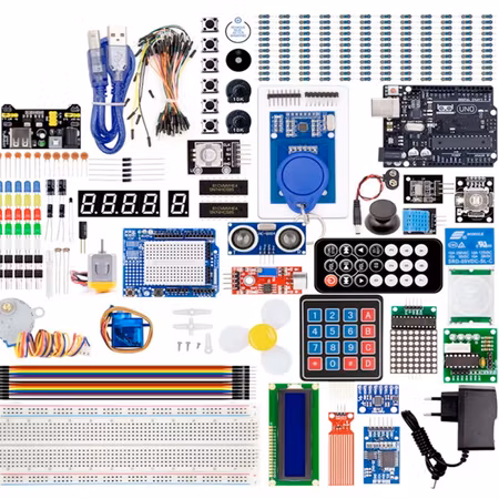 Stort kit med handledning, kompatibel med Arduino