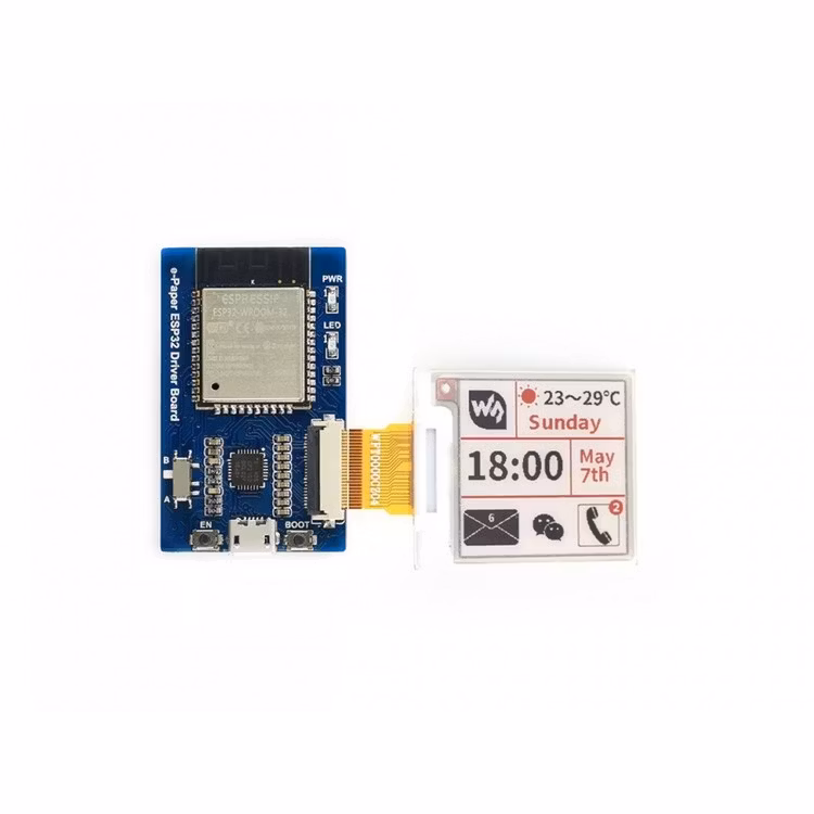 7.5inch E-Ink display and e-Paper ESP32 Driver Board (WiFi / Bluetooth)