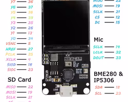 TTGO T-Camera Plus ESP32-DOWDQ6 8MB SPRAM Camera Module OV2640 1.3 Inch Display