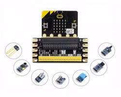BBC micro:bit sense pack, with edge breakout, several sensors