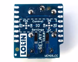 Relay Shield V2.0.0 for LOLIN (WEMOS) D1 mini