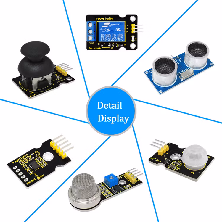 Keyestudio starter kit avancerad, kompatibel med Arduino