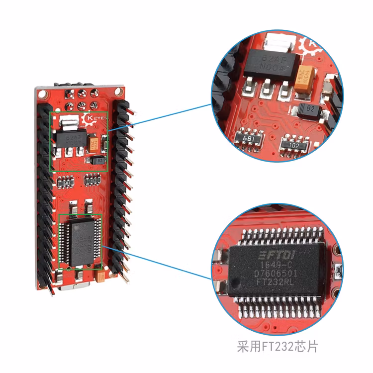 Arduino Nano kompatibel Atmel Atmega328P-AU single-chip