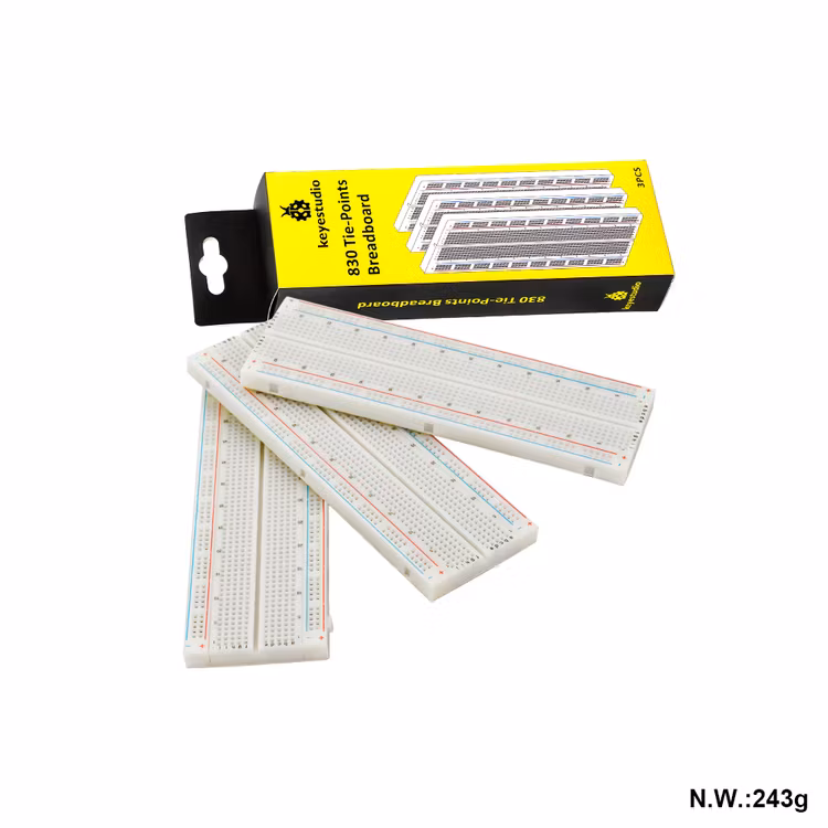 3PCS 830 Tie-Points Solderless Protoboard Breadboard Kit