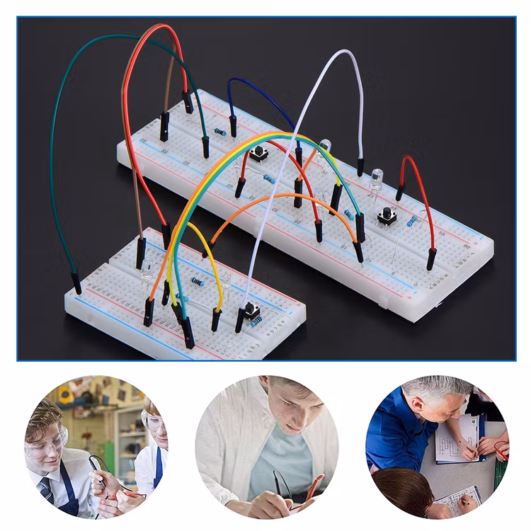 3 Packs M/M Breadboard Jumper Wire Kit for breadboards, compatible with Arduino
