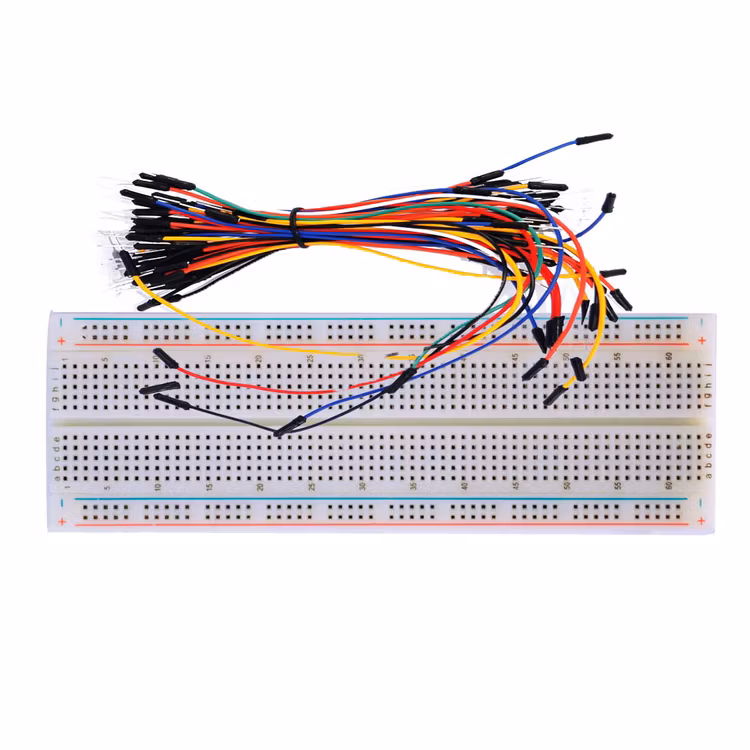 830 hole high quality breadboard +65 colorful bread line kit