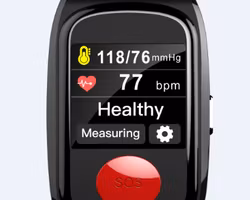GPS Smartklocka för äldre med SOS med en knapptryckning