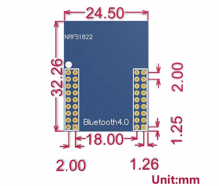 Bluetooth 4.0 NRF51822 Core Board