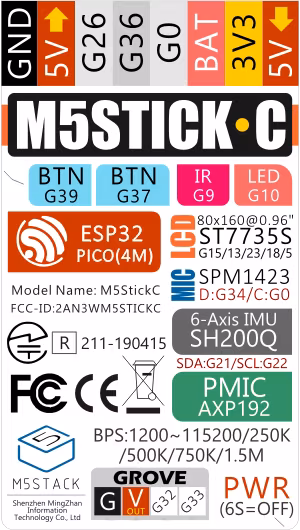 M5StickC ESP32-PICO Mini IoT Development Board
