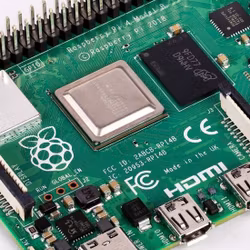 Raspberry Pi 4 Computer Model B 4GB with 3D Gesture & Tracking Shield