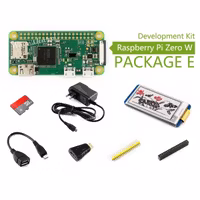 Raspberry Pi Zero W Kit E, with 2.13inch e-Paper HAT