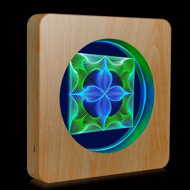 3D LED-lampa med touch sensor