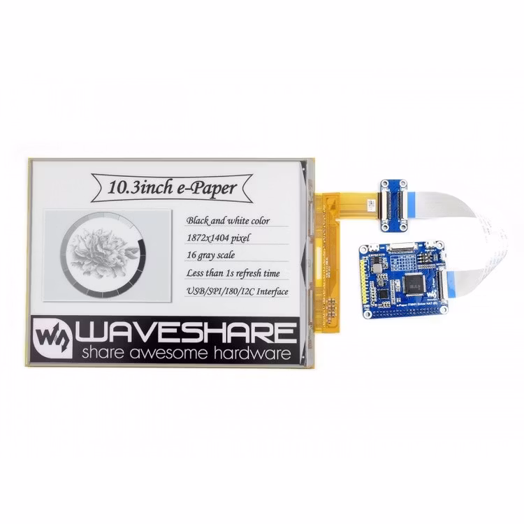 10.3inch flexible E-Ink display HAT for Raspberry Pi