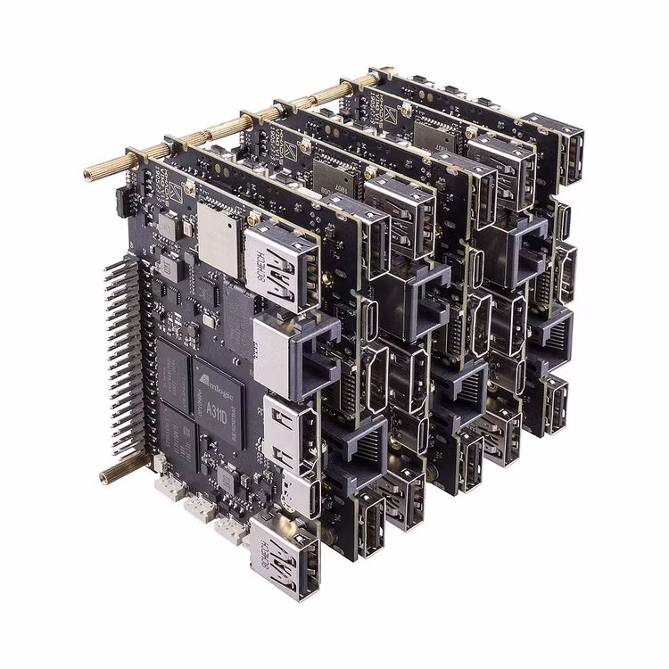 Khadas VIM3 Pro SBC 12nm Amlogic A311D Soc With 5.0 TOPS NPU 4GB + 32GB