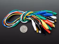 Small Alligator Clip Test Lead (set of 12)