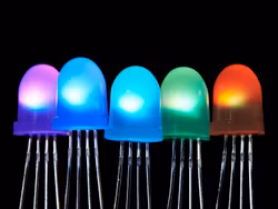 NeoPixel Diffused 8mm Through-Hole LED - 5 Pack