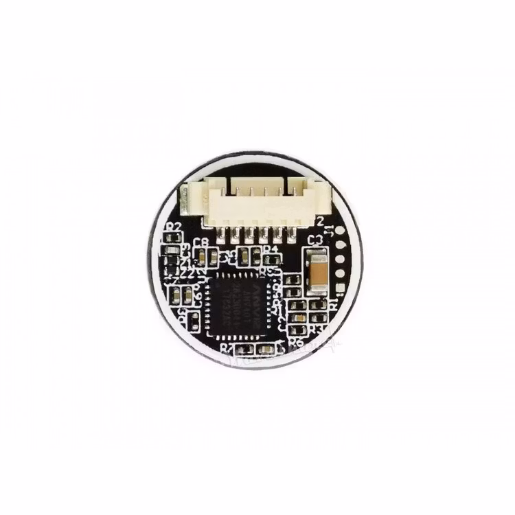 Round-shaped All-in-one UART Capacitive Fingerprint Sensor
