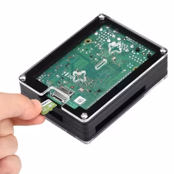 52Pi Original Acrylic ABS Case for Raspberry Pi 4 with DC 5V Cooling Fan