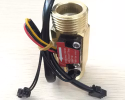BRASS LIQUID FLOW METER WITH TEMPERATURE SENSOR PROBE G3/4 ELECTRIC WATER HEATER SENSOR