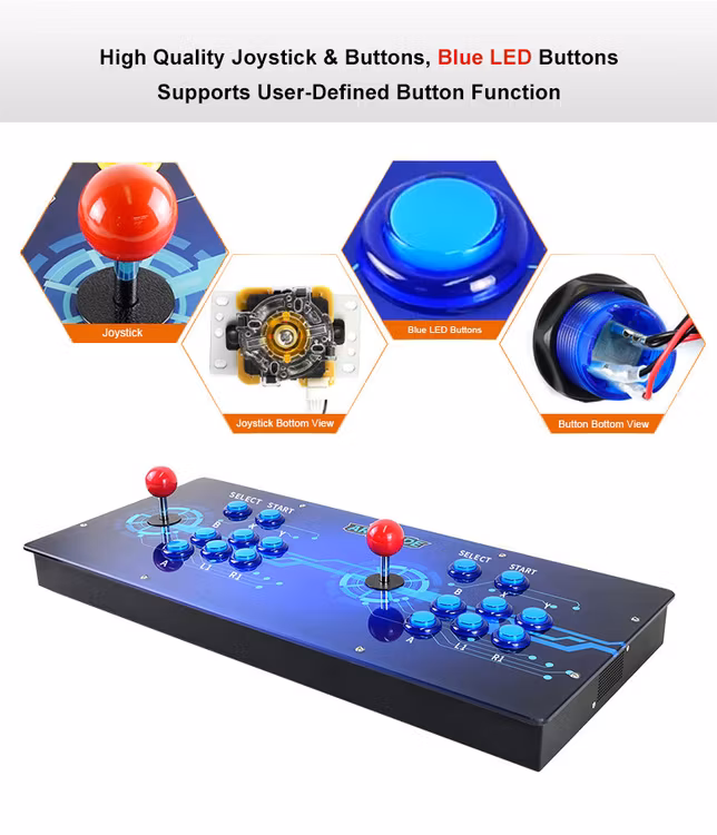 Arcade-C-2P Accessory Pack, 2 Players Arcade Console Building Kit